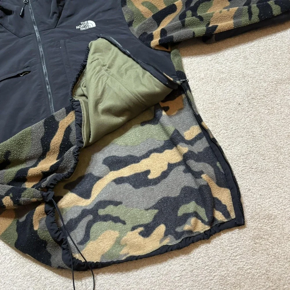 The North Face Denali Jacket Mens 2XL Green Camo‎ Anorak Hooded Gorpcore Winter